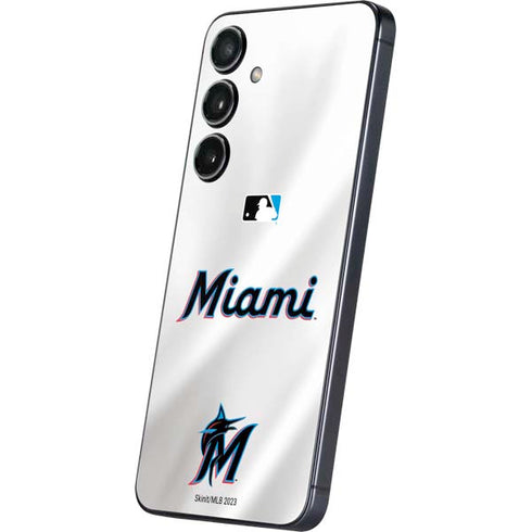 MLB Miami Marlins Home Jersey Galaxy S25 Skin